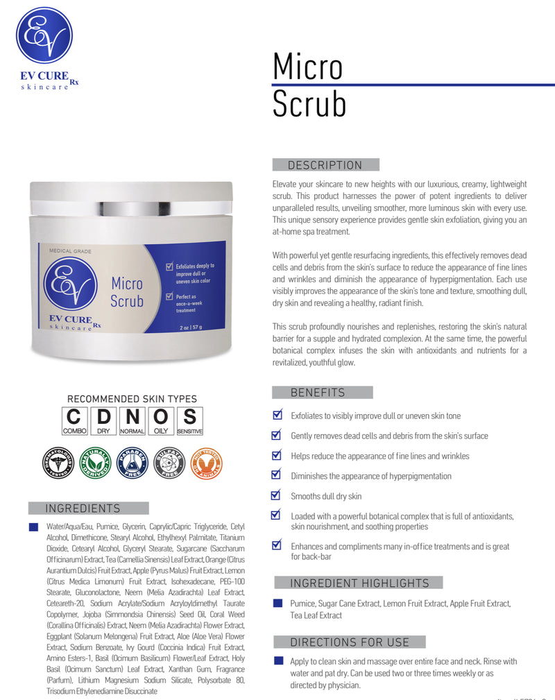 EV Cure Rx Micro Scrub